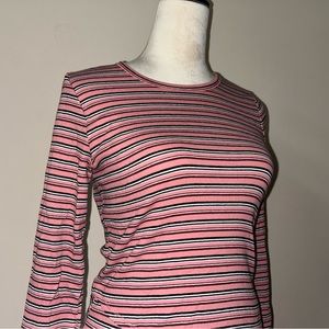 Pink Striped Long Sleeve